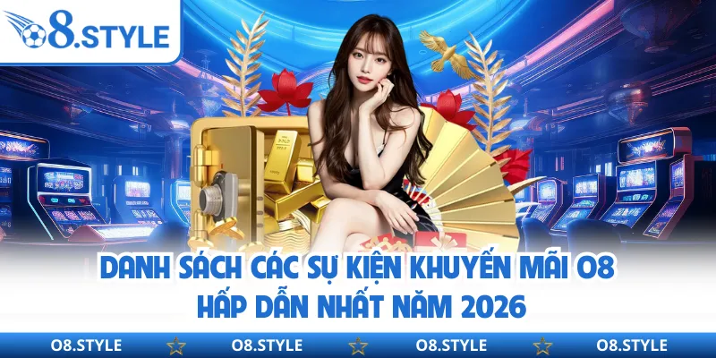 Danh sách các sự kiện khuyến mãi O8 hấp dẫn nhất năm 2026